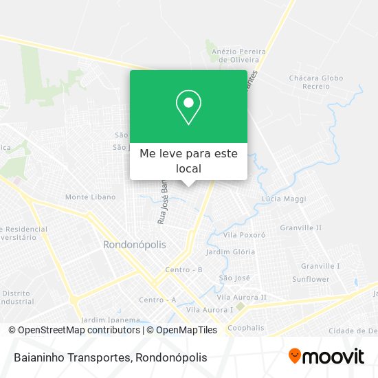 Baianinho Transportes mapa