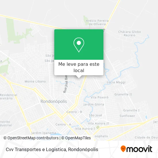 Cvv Transportes e Logistica mapa