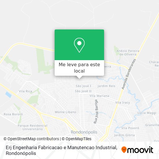 Erj Engenharia Fabricacao e Manutencao Industrial mapa