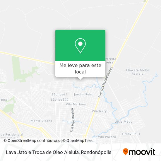 Lava Jato e Troca de Oleo Aleluia mapa