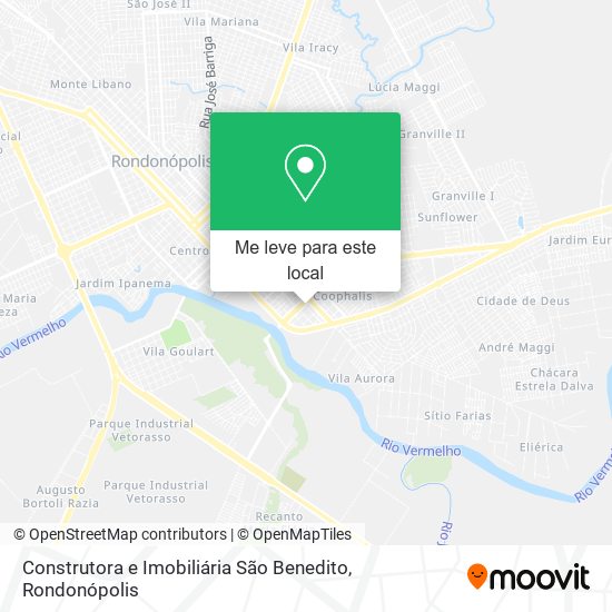 Construtora e Imobiliária São Benedito mapa