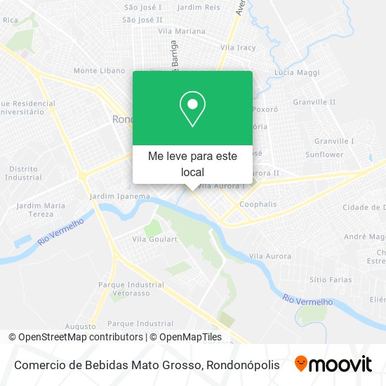 Comercio de Bebidas Mato Grosso mapa