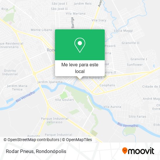 Rodar Pneus mapa