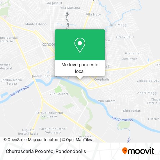 Churrascaria Poxoréo mapa