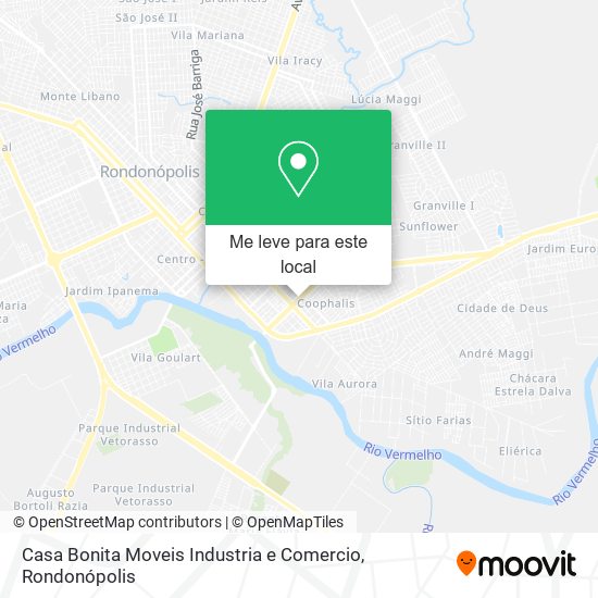 Casa Bonita Moveis Industria e Comercio mapa