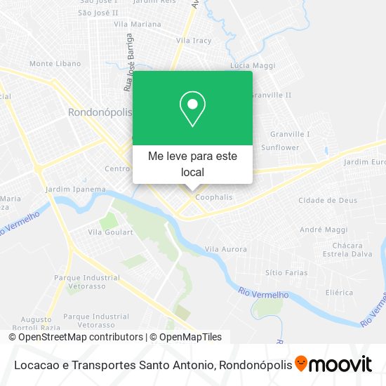 Locacao e Transportes Santo Antonio mapa