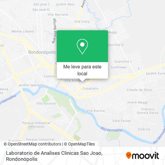 Laboratorio de Analises Clinicas Sao Joao mapa