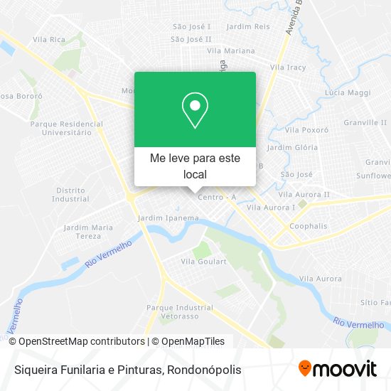 Siqueira Funilaria e Pinturas mapa