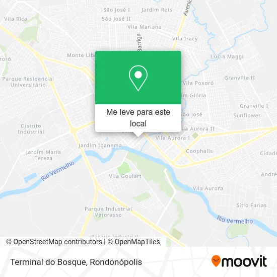 Terminal do Bosque mapa