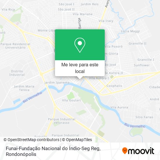 Funai-Fundação Nacional do Índio-Seg Reg mapa