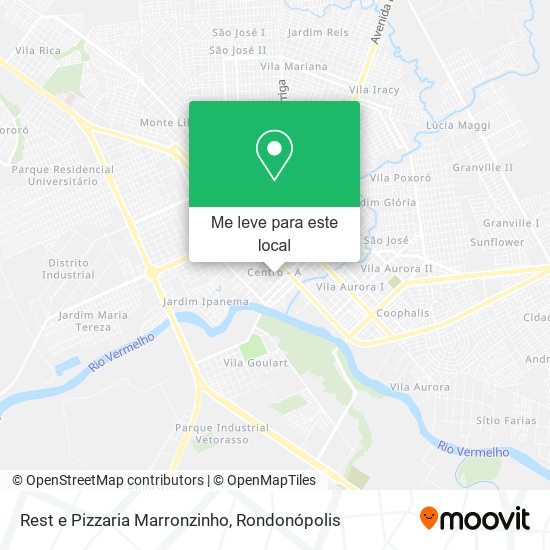 Rest e Pizzaria Marronzinho mapa