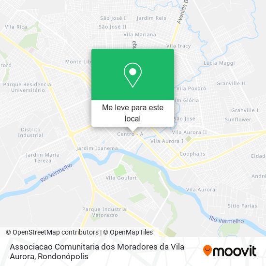 Associacao Comunitaria dos Moradores da Vila Aurora mapa