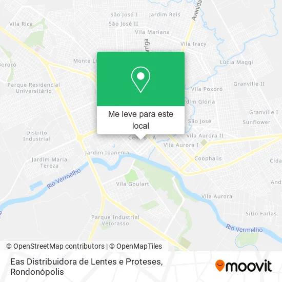 Eas Distribuidora de Lentes e Proteses mapa