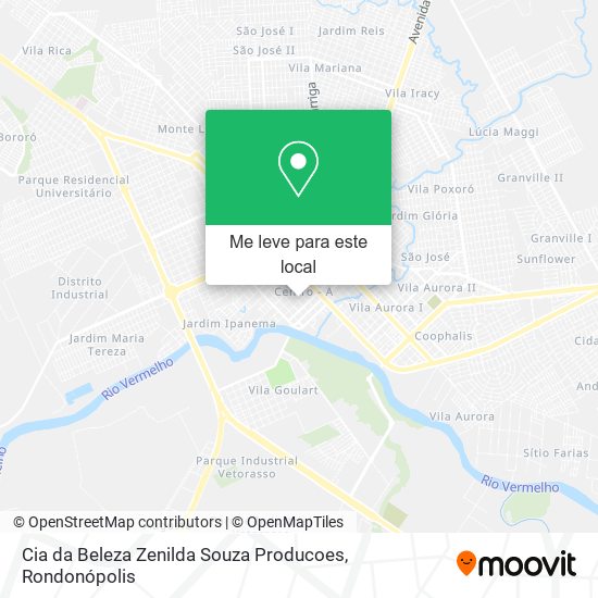 Cia da Beleza Zenilda Souza Producoes mapa