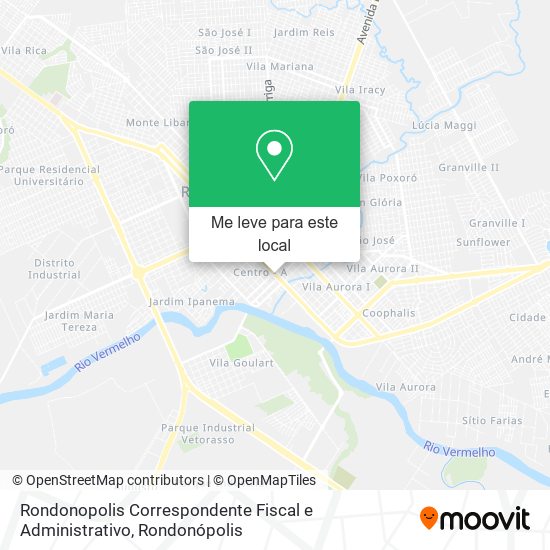 Rondonopolis Correspondente Fiscal e Administrativo mapa