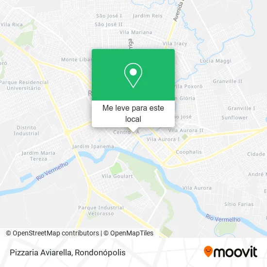 Pizzaria Aviarella mapa