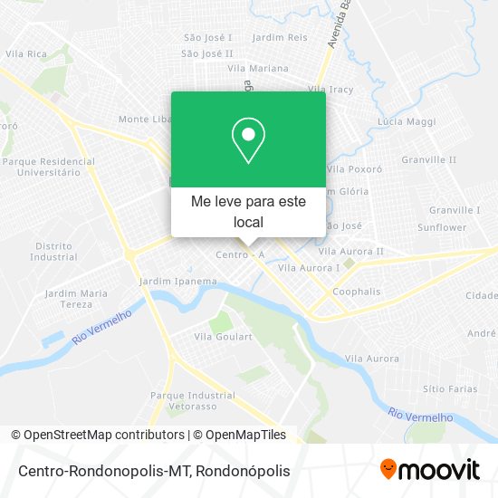 Centro-Rondonopolis-MT mapa