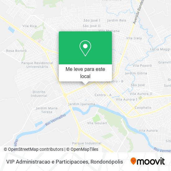 VIP Administracao e Participacoes mapa