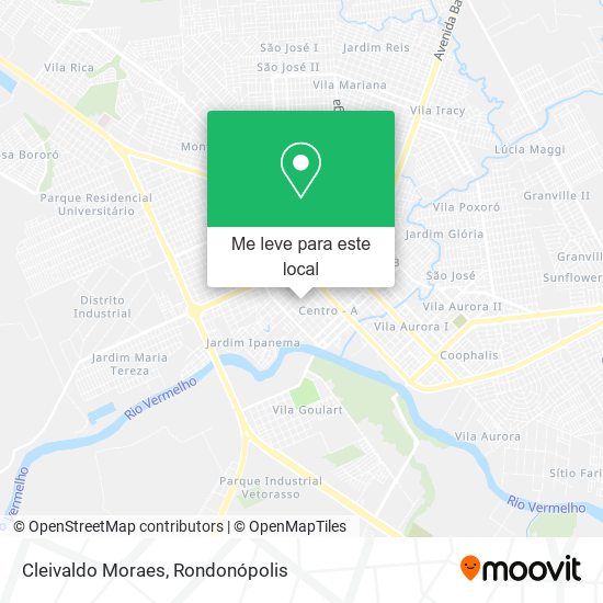 Cleivaldo Moraes mapa