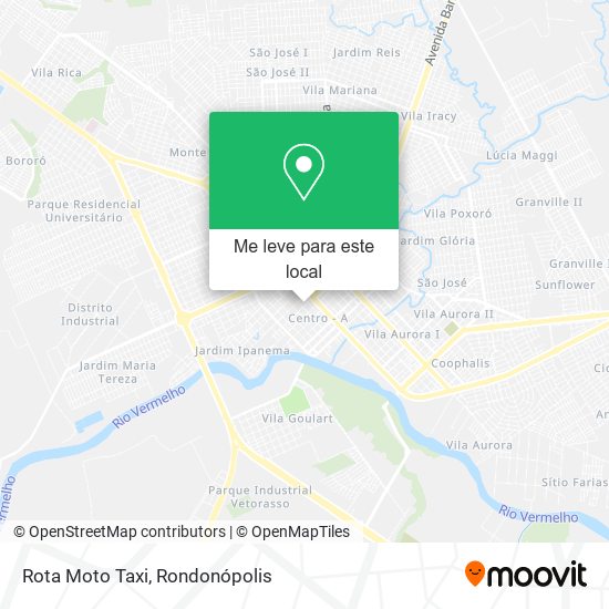 Rota Moto Taxi mapa