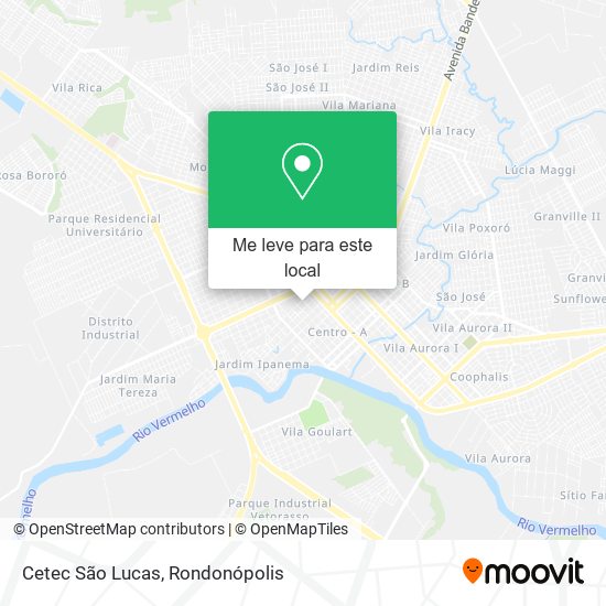 Cetec São Lucas mapa