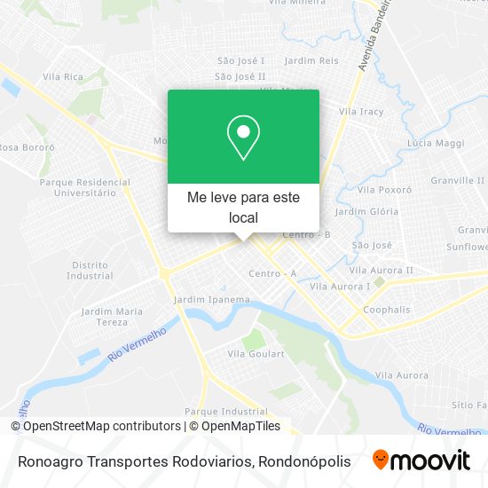 Ronoagro Transportes Rodoviarios mapa