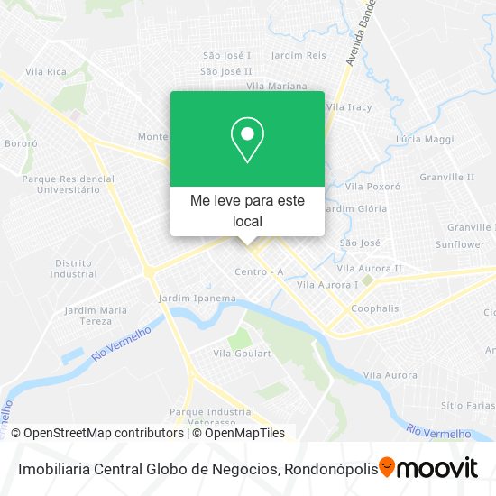 Imobiliaria Central Globo de Negocios mapa