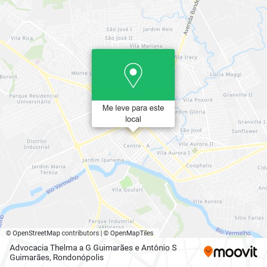 Advocacia Thelma a G Guimarães e Antônio S Guimarães mapa