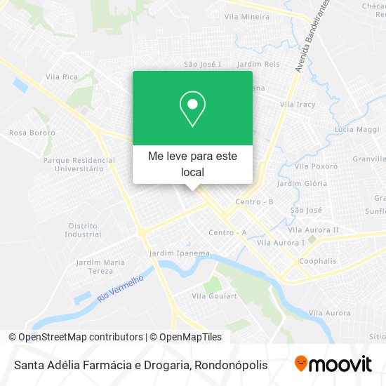 Santa Adélia Farmácia e Drogaria mapa