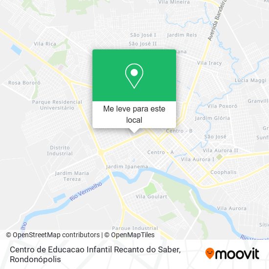 Centro de Educacao Infantil Recanto do Saber mapa