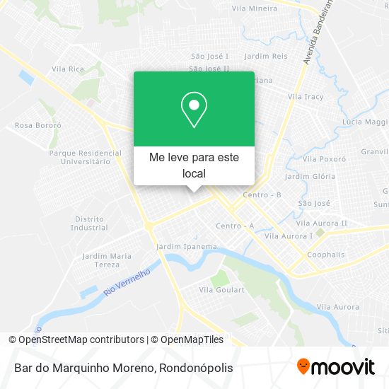 Bar do Marquinho Moreno mapa