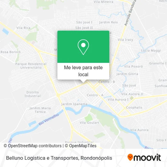 Belluno Logistica e Transportes mapa