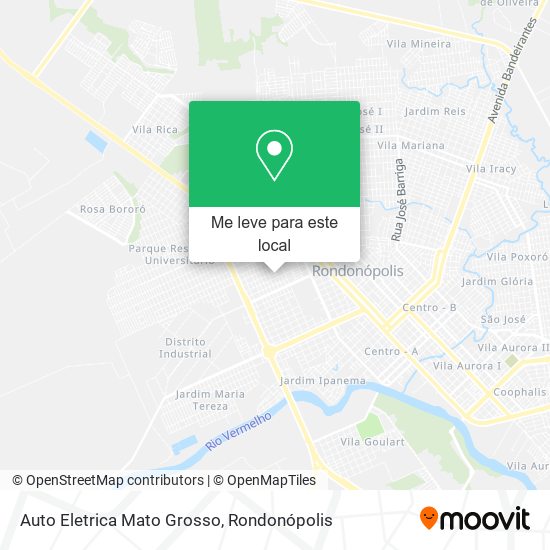Auto Eletrica Mato Grosso mapa