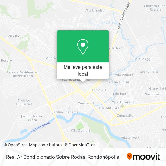 Real Ar Condicionado Sobre Rodas mapa