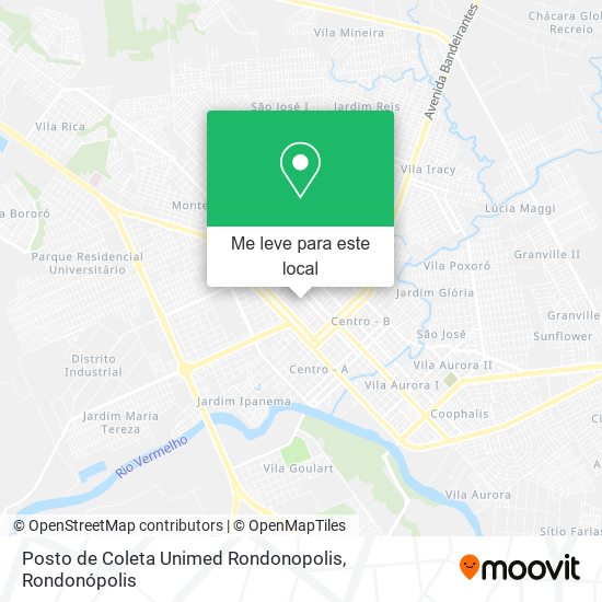 Posto de Coleta Unimed Rondonopolis mapa