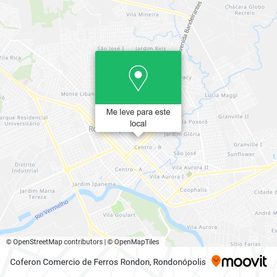 Coferon Comercio de Ferros Rondon mapa