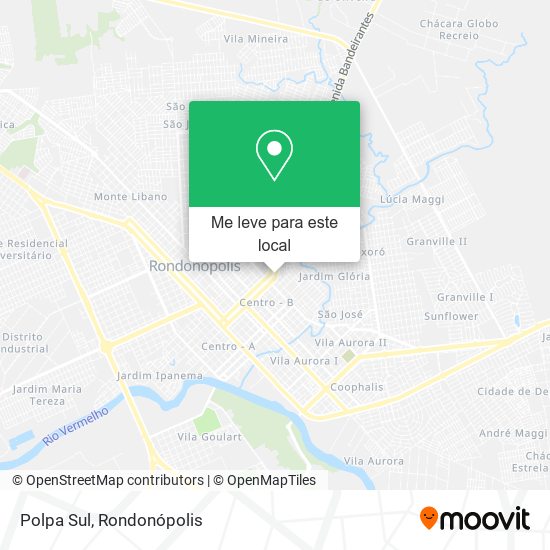 Polpa Sul mapa