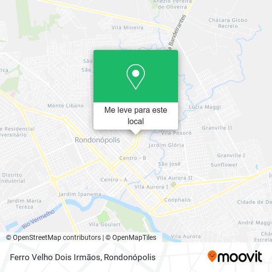 Ferro Velho Dois Irmãos mapa