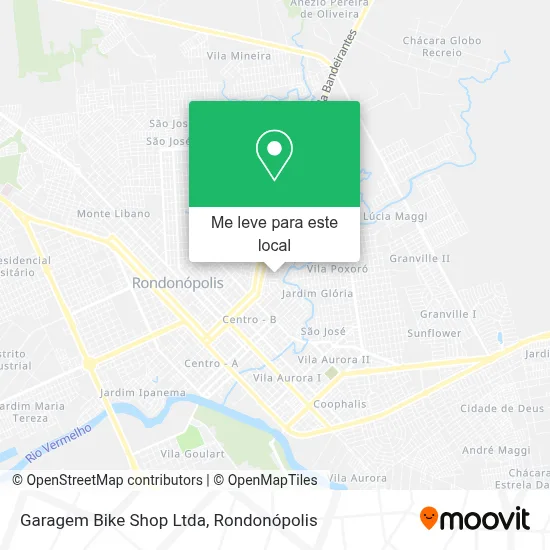 Garagem Bike Shop Ltda mapa