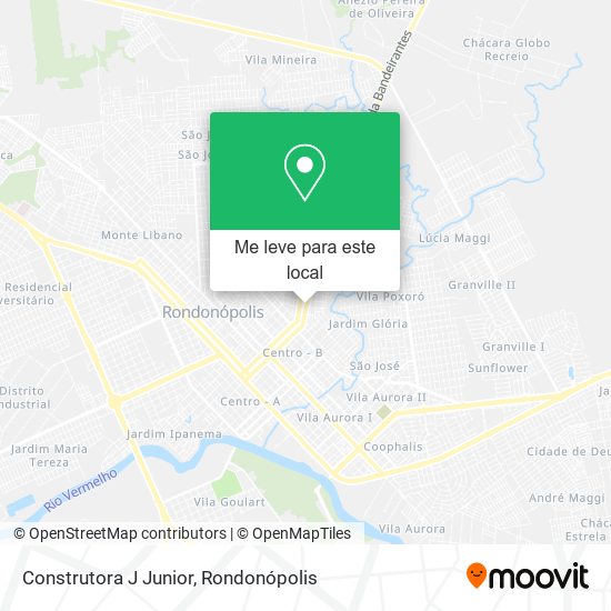 Construtora J Junior mapa