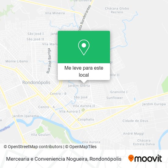 Mercearia e Conveniencia Nogueira mapa