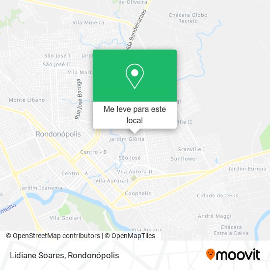 Lidiane Soares mapa