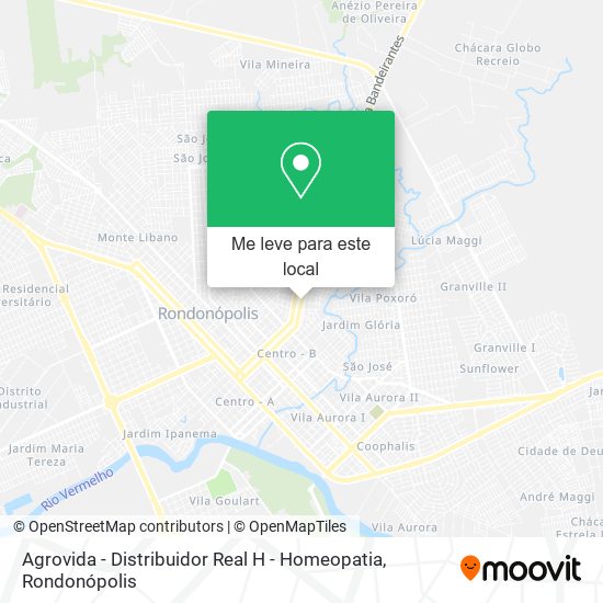 Agrovida - Distribuidor Real H - Homeopatia mapa
