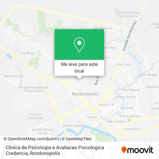 Clinica de Psicologia e Avaliacao Psicologica Credencia mapa