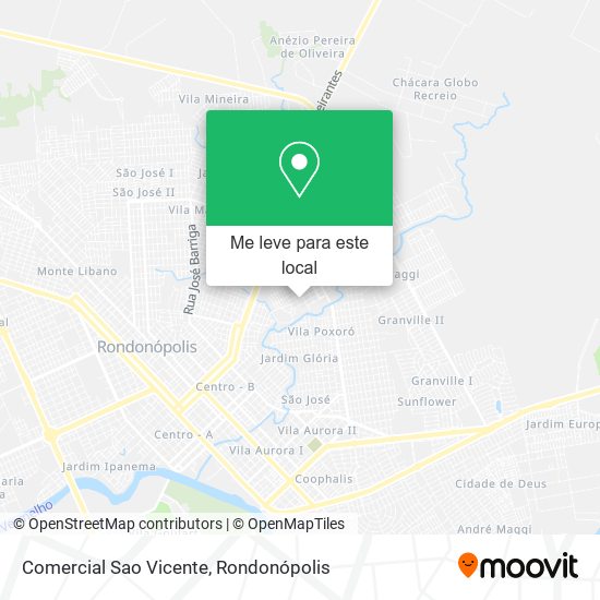 Comercial Sao Vicente mapa