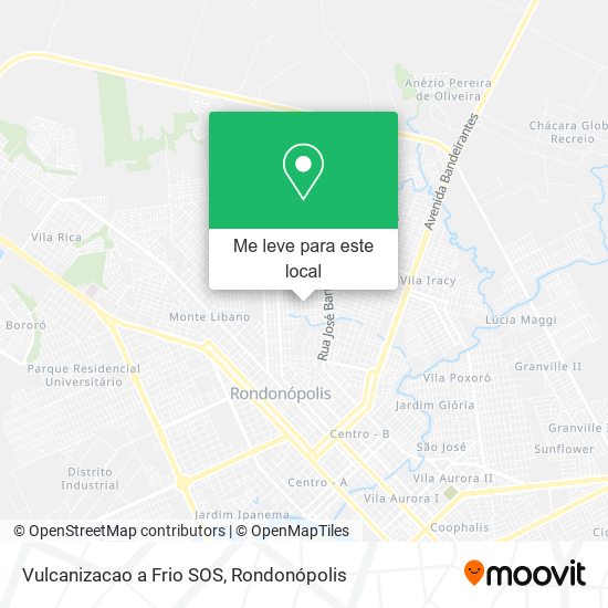 Vulcanizacao a Frio SOS mapa