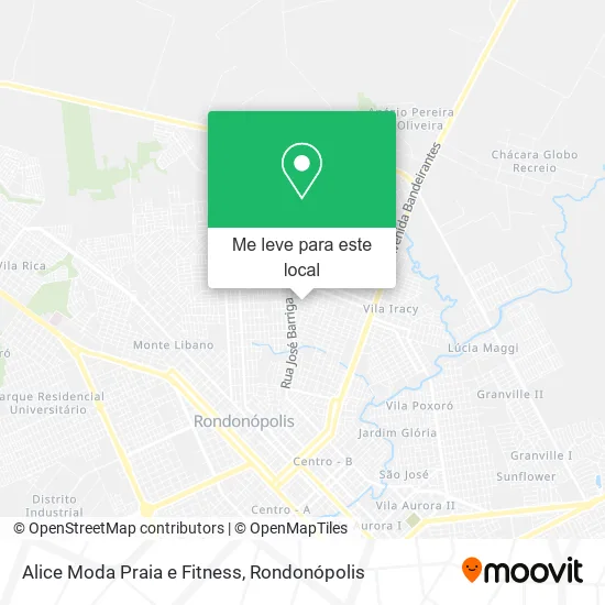 Alice Moda Praia e Fitness mapa