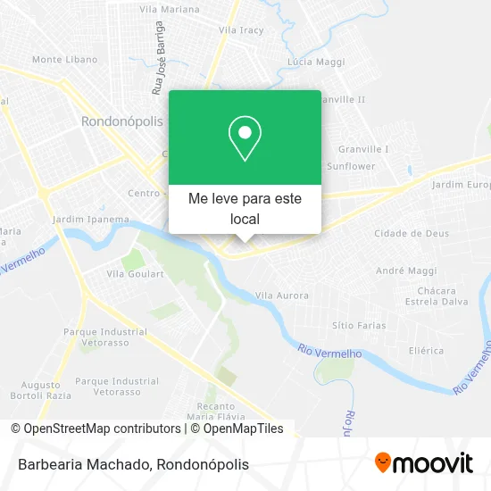 Barbearia Machado mapa