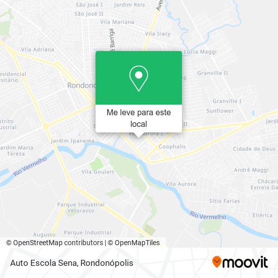 Auto Escola Sena mapa
