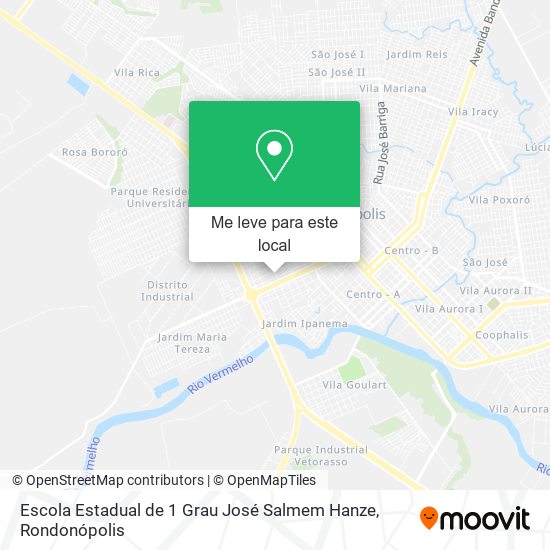 Escola Estadual de 1 Grau José Salmem Hanze mapa